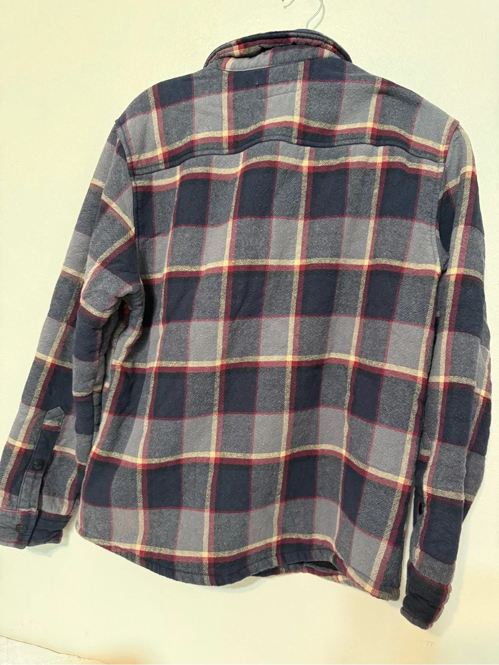 Calvin Klein Kids Navy Plaid Sherpa-Lined Jacket